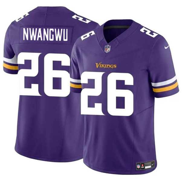 Men & Women & Youth Minnesota Vikings #26 Kene Nwangwu Purple 2023 F.U.S.E. Vapor Untouchable Limited Stitched Jersey